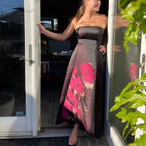 Badgley Mischka Floral Gown